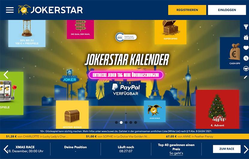 Jokerstar Kalendar